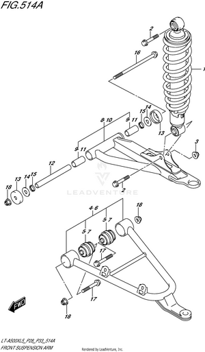 Front Suspension Arm Schematic