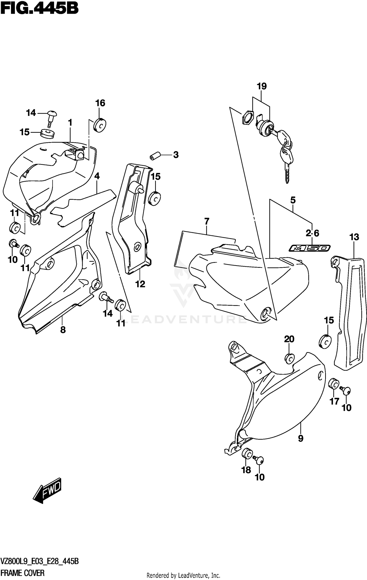 FRAME COVER (VZ800L9 E28)