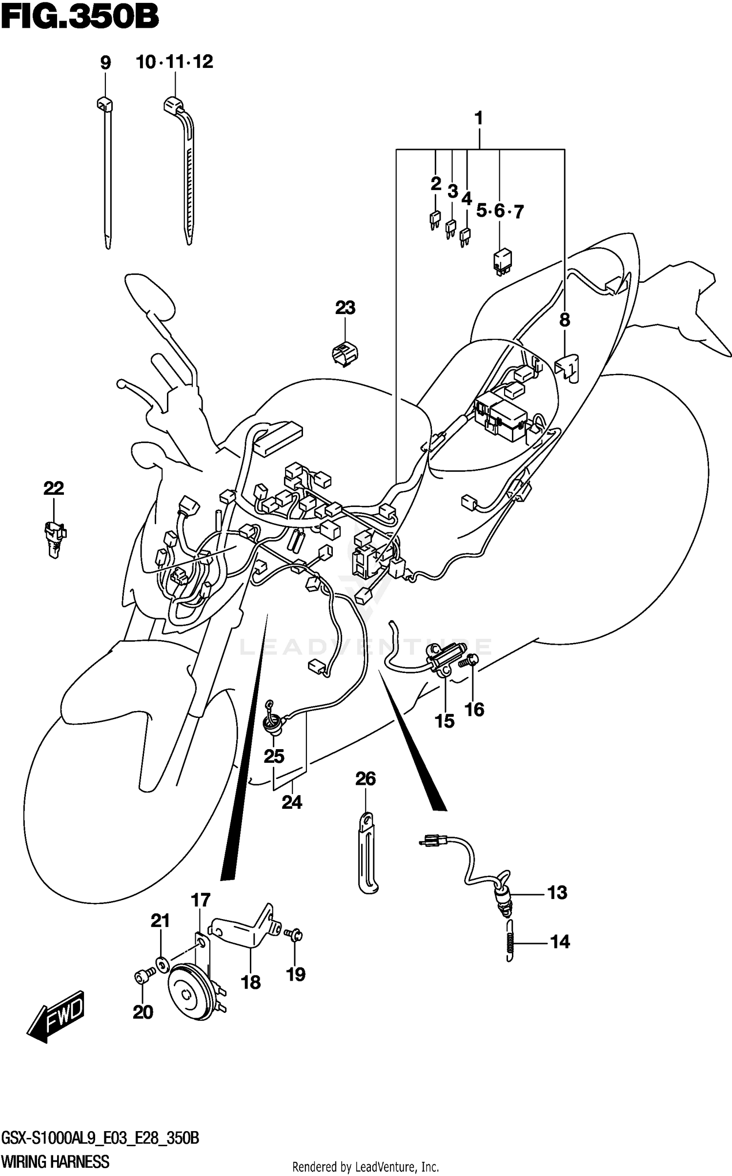 WIRING HARNESS (GSX-S1000AL9 E28)