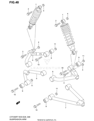 Suspension Arm (model X/y/k1) Schematic