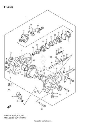 Final Bevel Gear (front) Schematic