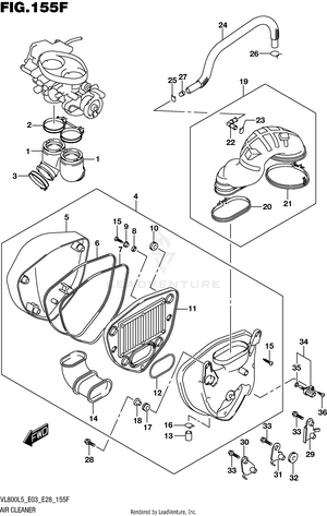 Air Cleaner (vl800bl5 E28) Schematic