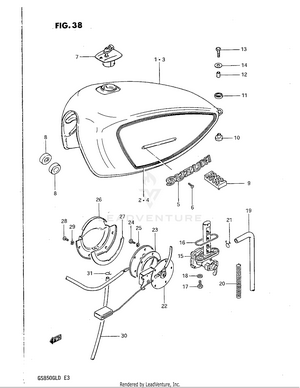 Fuel Tank (model Z) Schematic