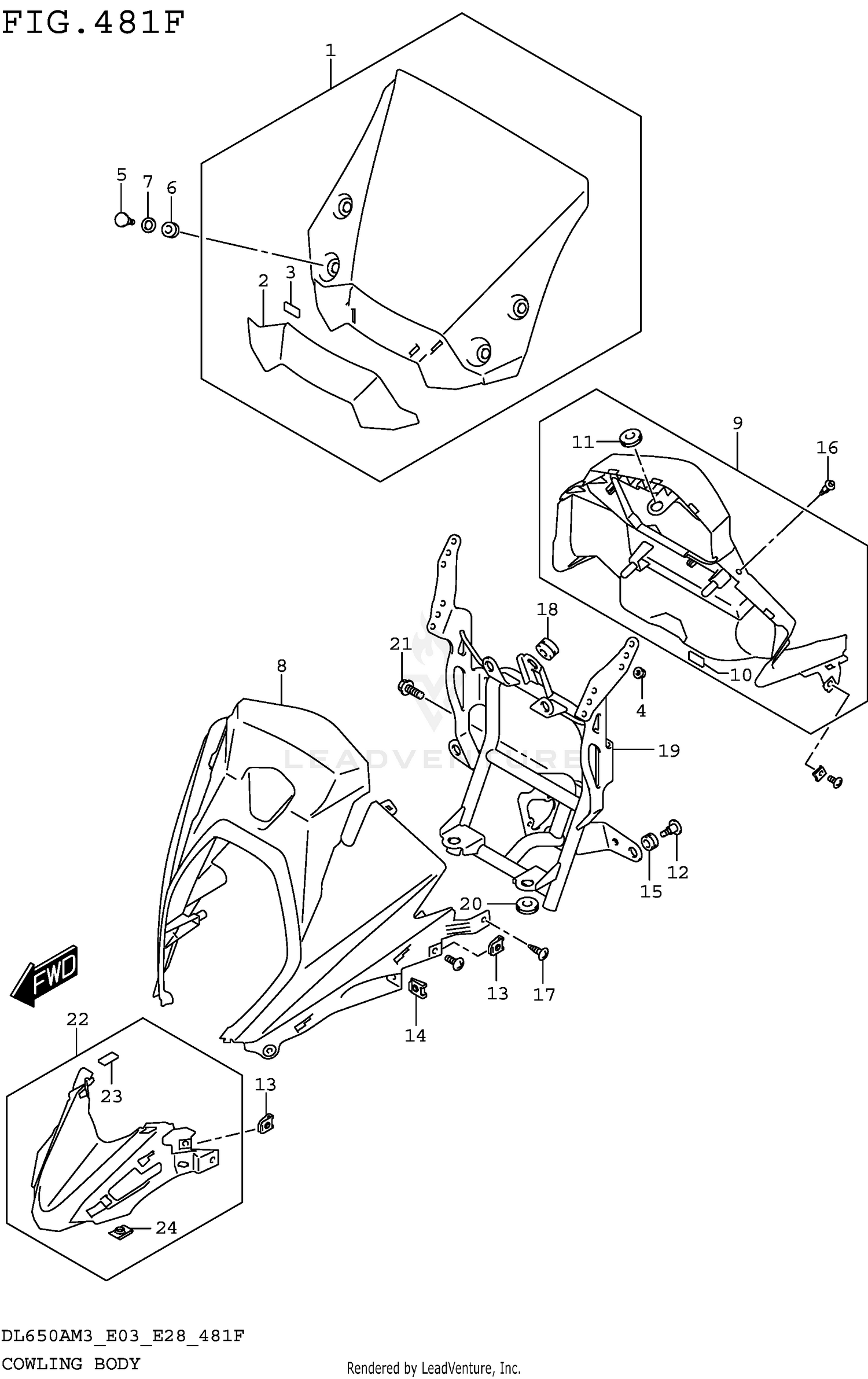 COWLING BODY (DL650XAM3E33)