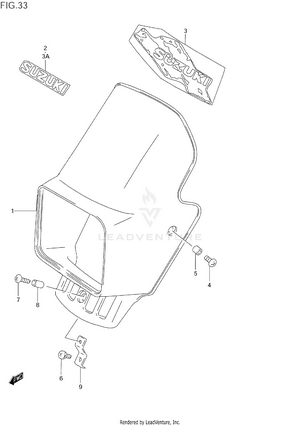 Headlamp Cover Schematic