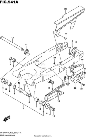 Rear Swingingarm Schematic