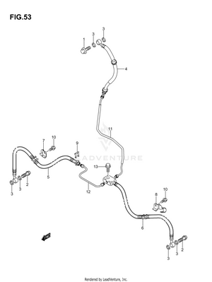 Front Brake Hose Schematic