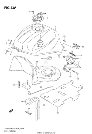 Fuel Tank (model K4) Schematic