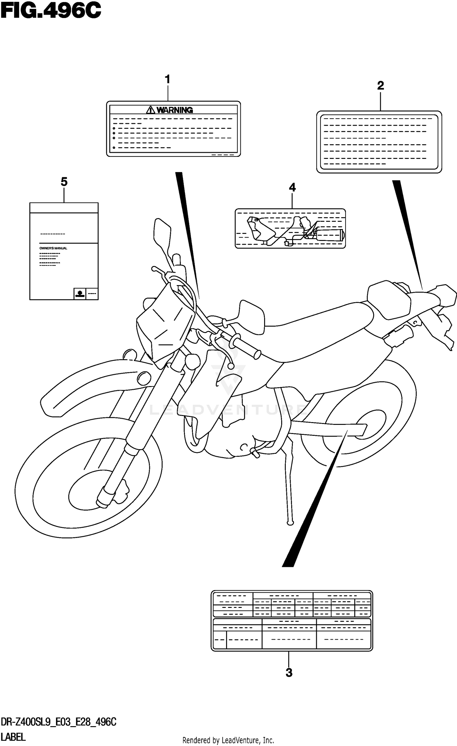 LABEL (DR-Z400SL9 E33)