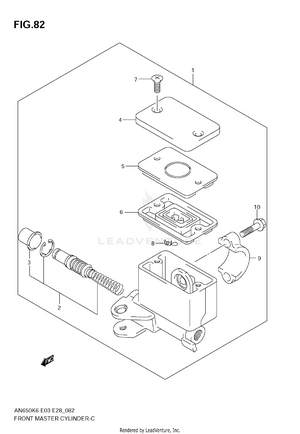 Front Master Cylinder Schematic