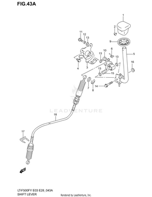Shift Lever (model K1/k2) Schematic
