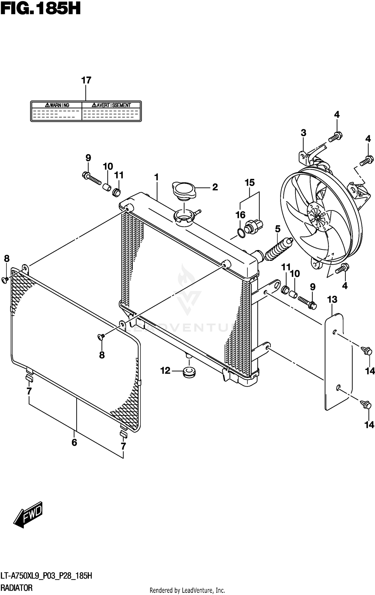 RADIATOR (LT-A750XPZL9 P28)