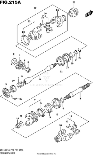 Secondary Drive (lt-f400fl6 P28) Schematic