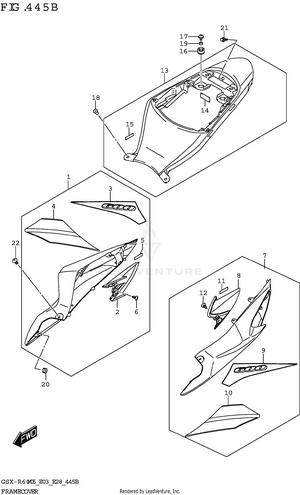 Frame Cover (gsx-r600z) Schematic