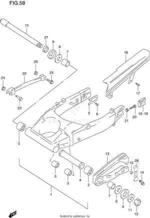 Rear Swinging Arm Schematic