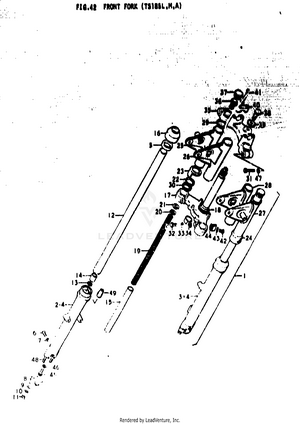 Front Fork (ts185l Schematic