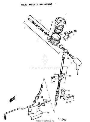 Master Cylinder (gt380k) Schematic