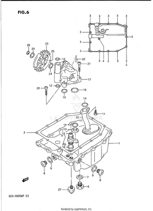 Oil Pan - Oil Pump Schematic
