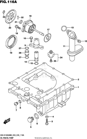 Oil Pan/oil Pump Schematic