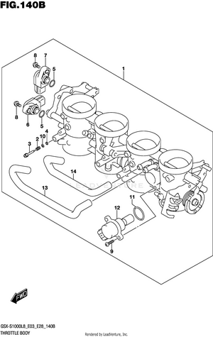 Throttle Body (gsx-s1000azl8 E03) Schematic
