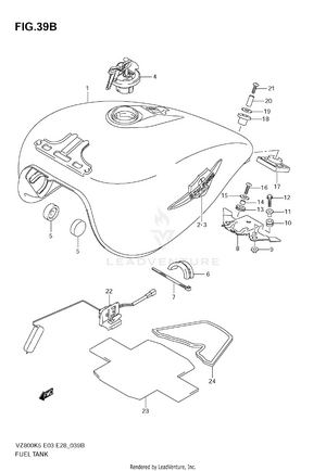 Fuel Tank (model K9) Schematic