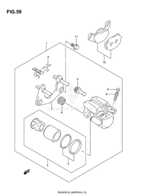 Rear Caliper (model K4) Schematic