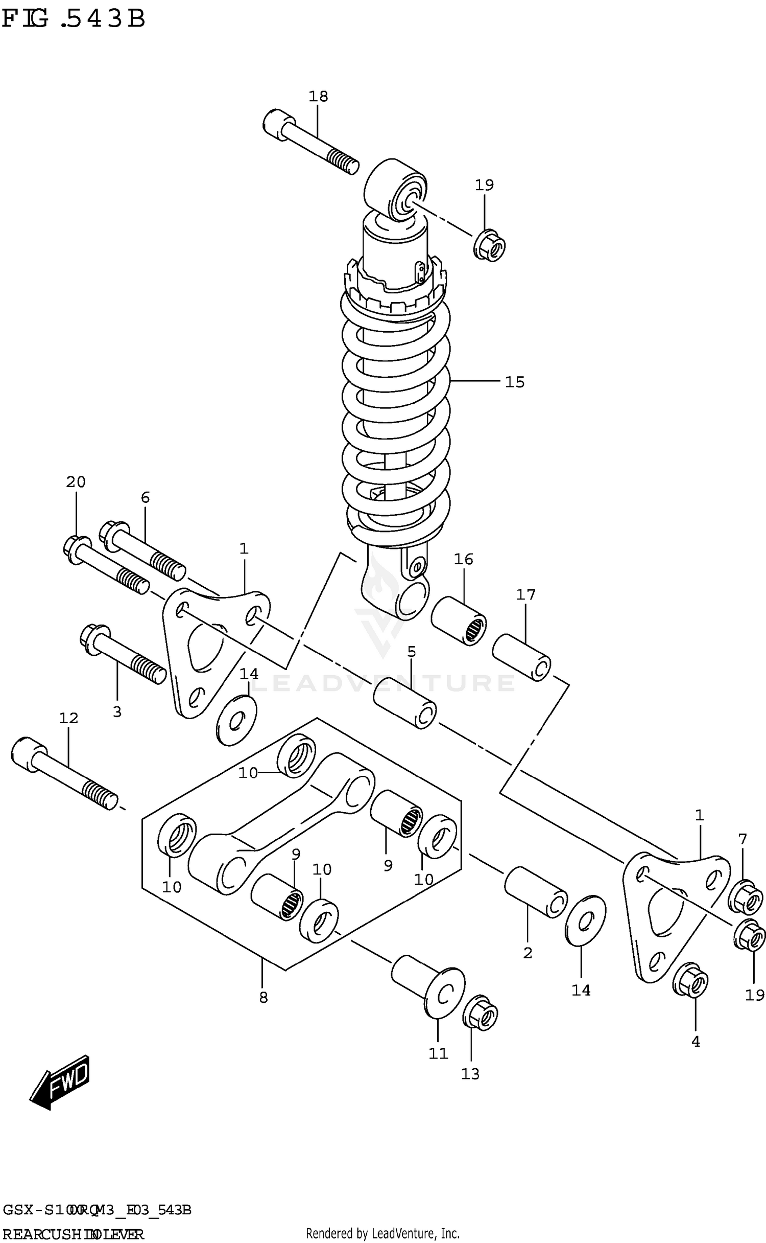 REAR CUSHION LEVER