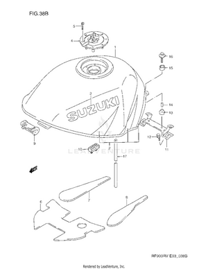 Fuel Tank (model V) Schematic