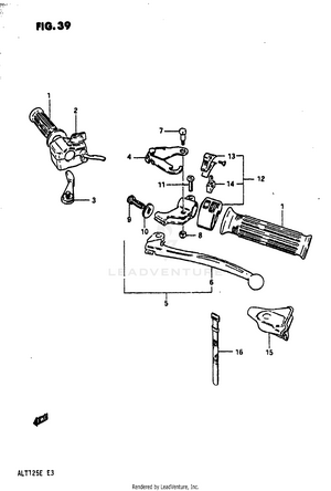 Handle Grip (model D) Schematic