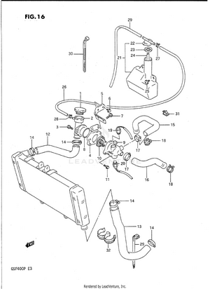 Radiator Hose Schematic