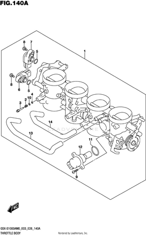 Throttle Body (e03,e28) Schematic