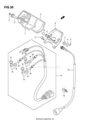 Speedometer (model K3/k4) Schematic