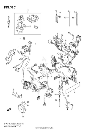 Wiring Harness (sv650sak7) Schematic