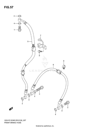 Front Brake Hose Schematic