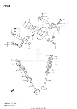 Cam Shaft/valve Schematic