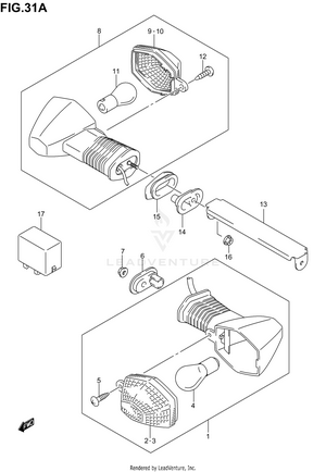 Turnsignal Lamp (sv1000k3) Schematic