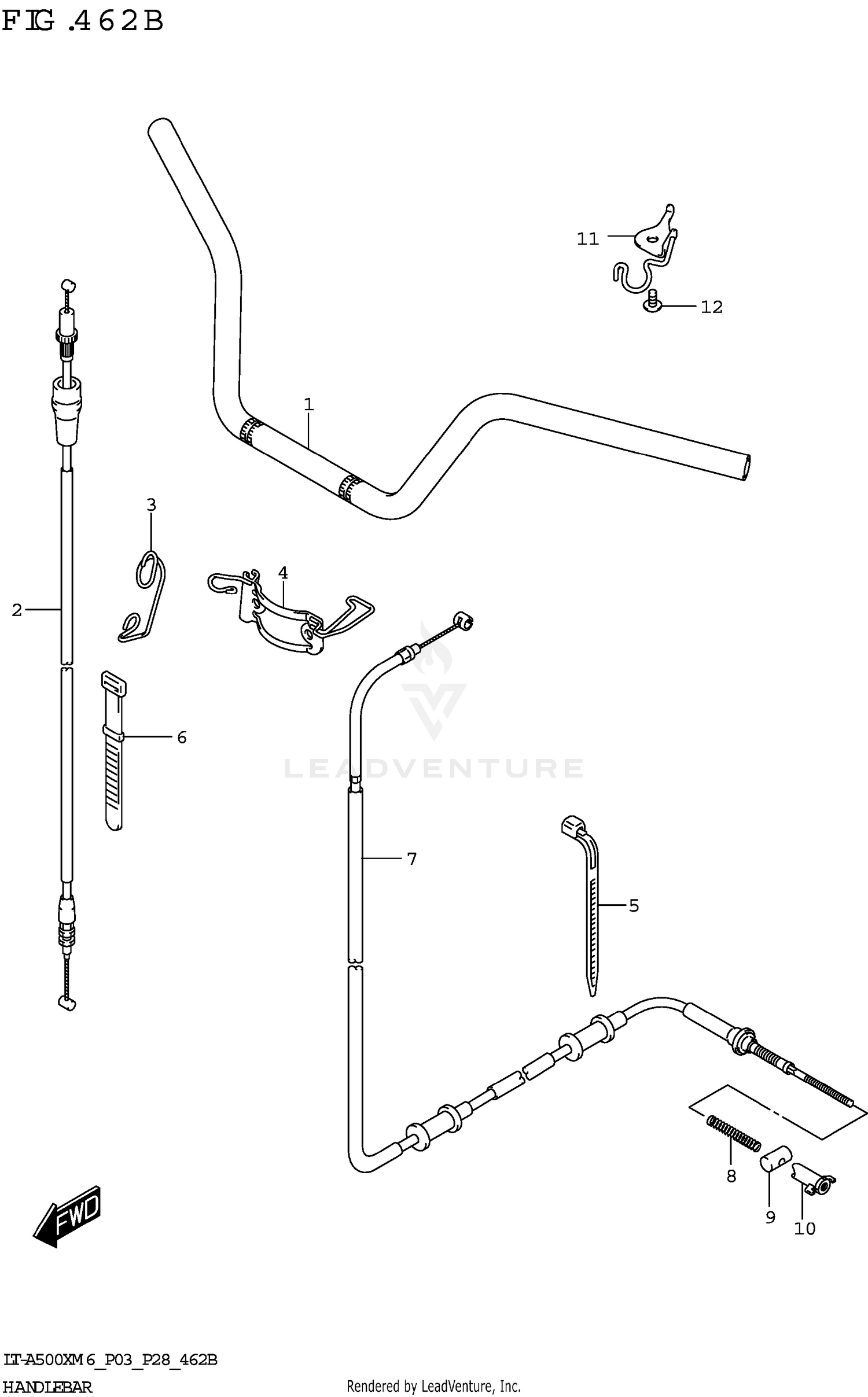 HANDLEBAR (LT-A500XP,LT-A500XPZ)