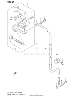 Front Master Cylinder Schematic