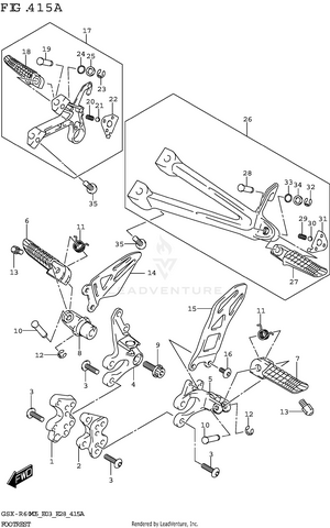 Footrest Schematic