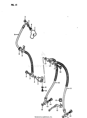 Front Brake Hose Schematic