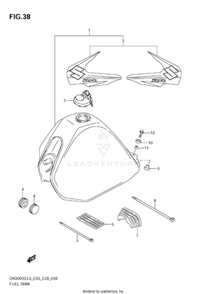 Fuel Tank (dr200sel3 E33) Schematic