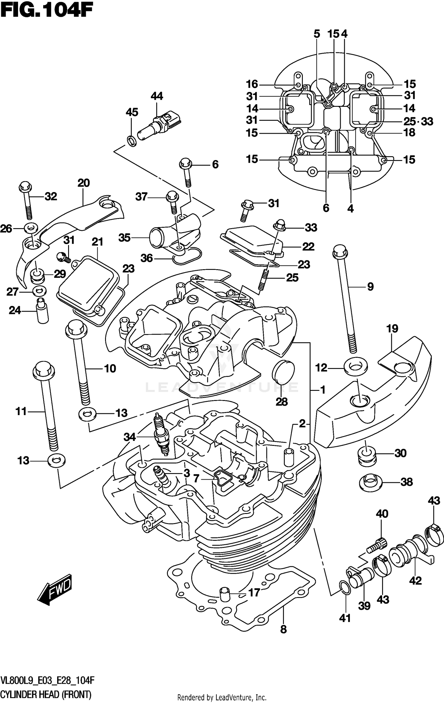 CYLINDER HEAD (FRONT) (VL800TL9 E33)