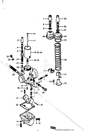 Carburetor (gt750k) Schematic