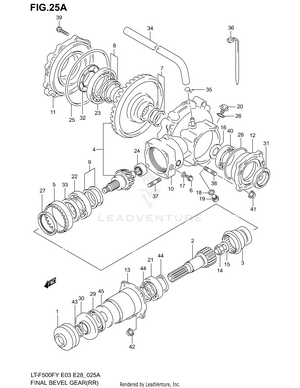 Final Bevel Gear (rear)(model Y) Schematic