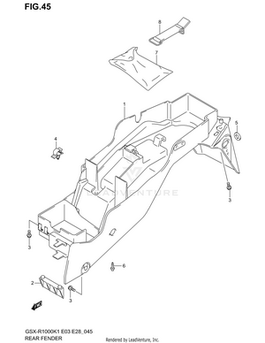 Rear Fender Schematic