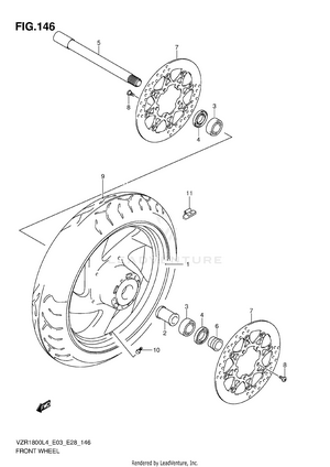 Front Wheel (vzr1800zl4 E28) Schematic