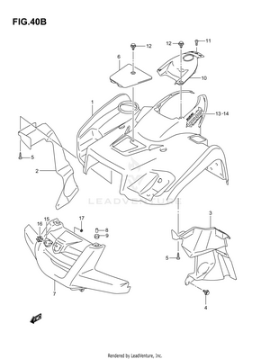 Front Fender (model K6) Schematic