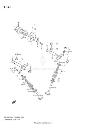 Camshaft/valve Schematic
