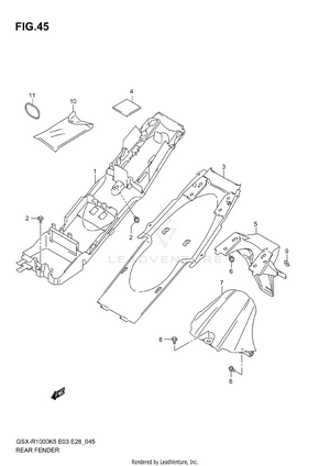 Rear Fender Schematic