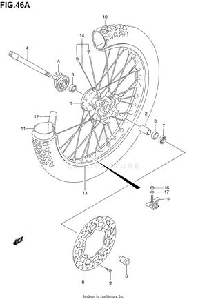 Front Wheel (model K5) Schematic